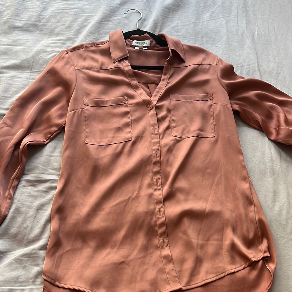 Rose Gold Slim Fit Portofino shirt